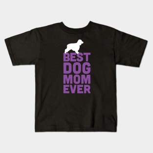 Best Cocker Spaniel Mom Dad Ever - Purple Dog Lover Gift Kids T-Shirt